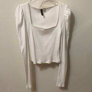 H&M White Long Sleeve